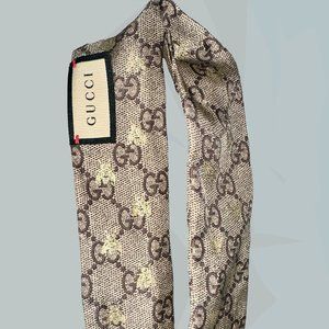 GG BEES SILK NECK BOW